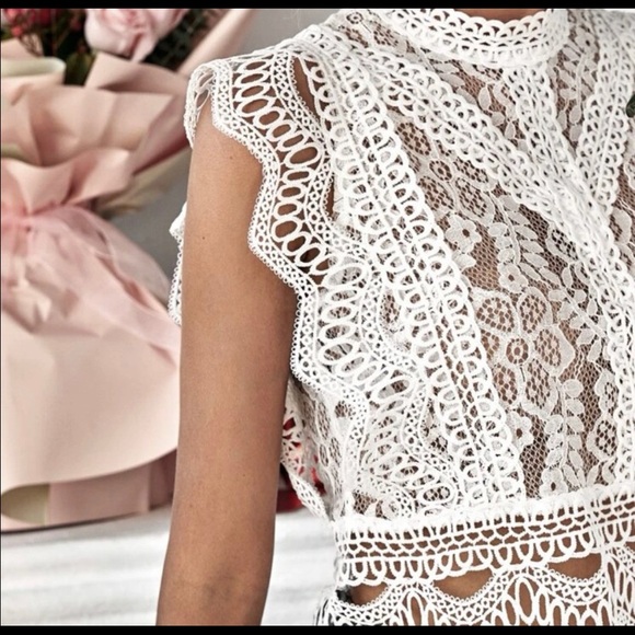 NWT GORGEOUS SEXY WHITE CROP TOP - Picture 4 of 5